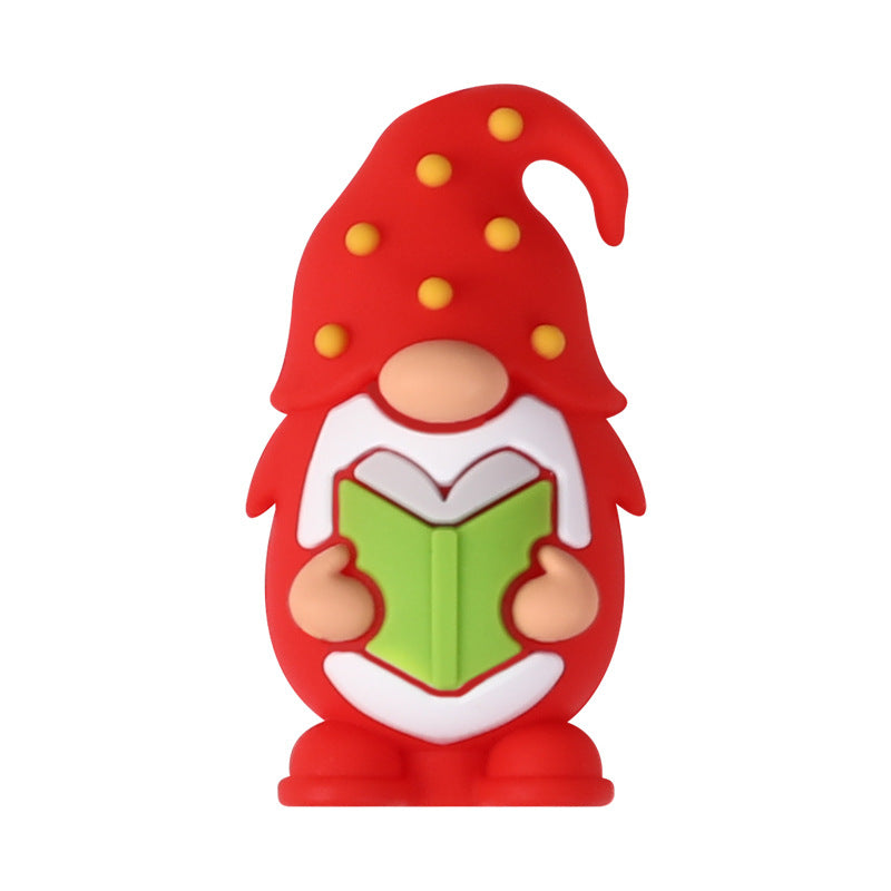 Wholesale 20 pcs Jewelry 3D cartoon dwarf silicone beads diy wear necklace accessories